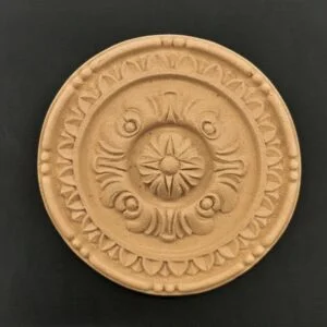 Ξυλόγλυπτο Διακοσμητικό Ροζέτα-διαμετρος 13εκ.