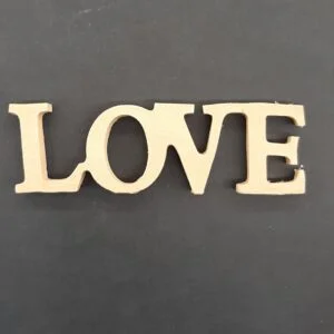 Ξυλόγλυπτο Διακοσμητικό LOVE 13εκ.Χ4εκ.