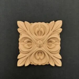 Ξυλόγλυπτο Διακοσμητικό Πλακάκι 9,5εκ. Χ 9,5εκ.