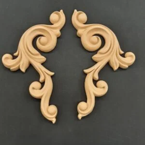 Ξυλόγλυπτο Διακοσμητικό σετ 2 Τεμαχίων  25,5εκ. Χ 12εκ.