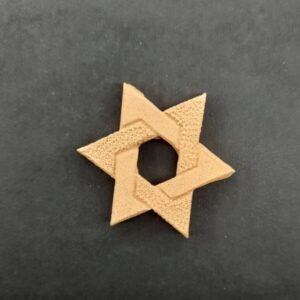 Ξυλόγλυπτο Διακοσμητικό Αστέρι 4,5εκ. Χ 4,5εκ.
