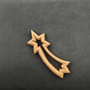 Ξυλόγλυπτο Διακοσμητικό Αστέρι 7εκ. Χ 2,5εκ.