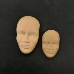 Ξυλόγλυπτο Διακοσμητικό Μάσκα σετ 2 Τεμαχίων