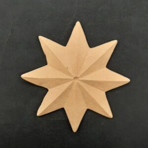Ξυλόγλυπτο Διακοσμητικό Αστέρι 11εκ. Χ 11εκ.