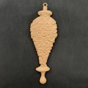 Ξυλόγλυπτο Διακοσμητικό Χριστουγεννιάτικη Μπάλα  5εκ. Χ15εκ.