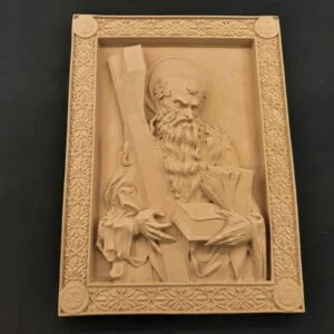 Ξυλόγλυπτη Εικόνα Άγιος Αντρέας 23,5CMX31,5CM