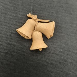 Ξυλόγλυπτο Διακοσμητικό Καμπάνες  5,5εκΧ5,5εκ.