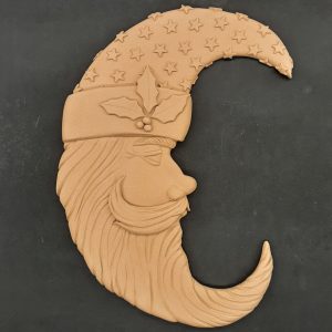 Ξυλόγλυπτο Διακοσμητικό Άγιος Βασίλης 38εκ.Χ18εκ