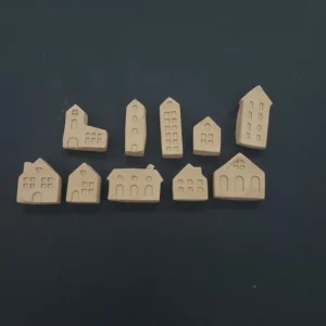Ξυλόγλυπτο Χωριό σετ τεμ 10τεμ.