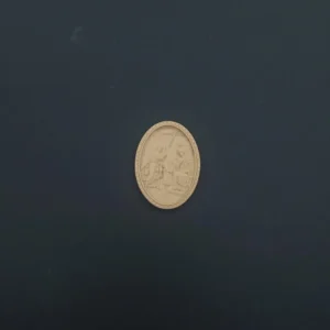 Ξυλόγλυπτο Εγκόλπιο Ο Ευαγγελισμός 7,5εκ.Χ5,5εκ.